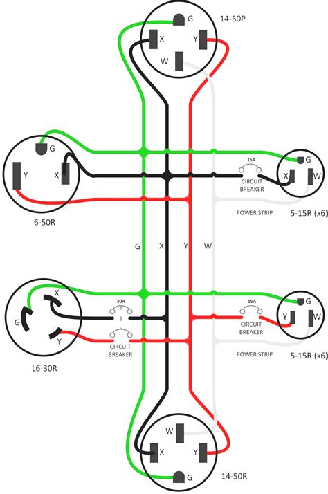 receptacle wiring diagram nema 6 15 